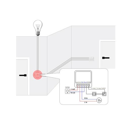 Funkschalter Set - ZigBee+RF Funk und Wandschalter Lichtschalter mit Empfänger - 30M Reichweite Drahtlos Kinetischer Batterieloser neu