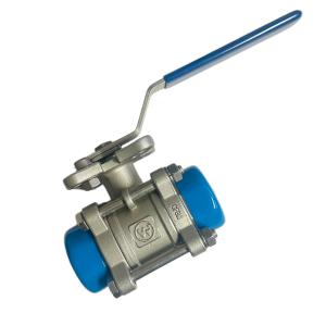 Muffen‑Kugelhahn 3‑teilig – Edelstahl – V‑Port – 1Zoll – Edelstahldichtung