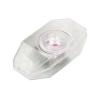 LED Dimmer - Stufenloser Schnurdimmer mit Ein-/Aus-Schalter, Drehdimmer, Dimmschalter, Schnur-Zwischendimmer - 230 Volt 1-60 Watt -  Transparent