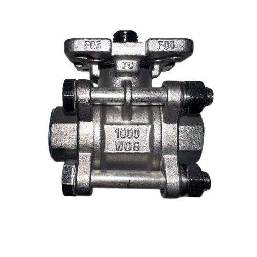 Muffen‑Kugelhahn 3‑teilig – Edelstahl – V‑Port – Keramikdichtung – 1/2Zoll