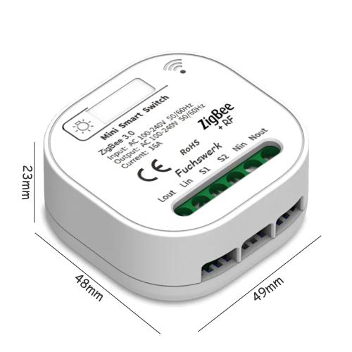 Funkschalter Set - ZigBee+RF Funk und Wandschalter Lichtschalter mit Empfänger - 30M Reichweite Drahtlos Kinetischer Batterieloser neu