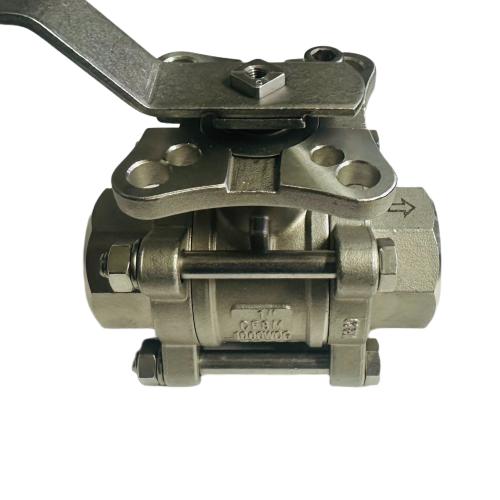 Muffen‑Kugelhahn 3‑teilig – Edelstahl – V‑Port – 1Zoll – Edelstahldichtung